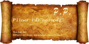 Pilner Pénelopé névjegykártya